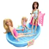 BARBIE SET PAPUSA BARBIE BLONDA ȘI PISCINA
