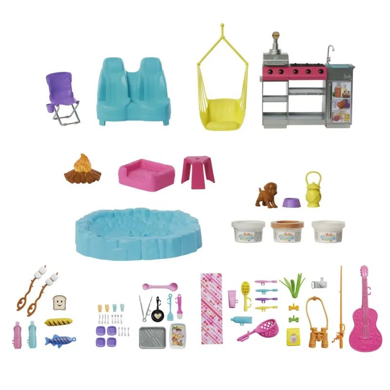 BARBIE RULOTA DE VIS CU ACCESORII