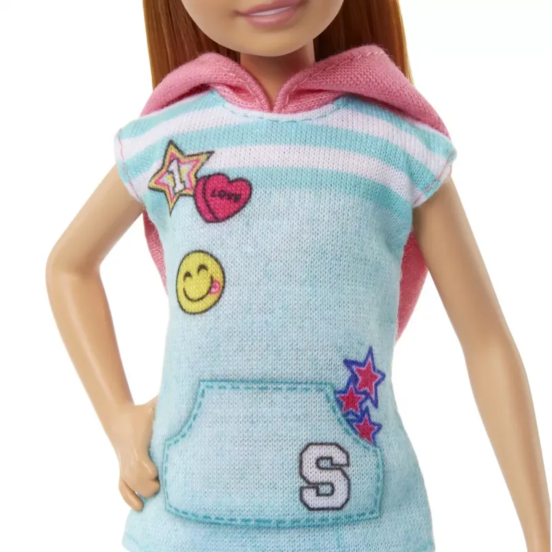 BARBIE SET PAPUSA STACIE ȘI CĂȚELUL DE COMPANIE