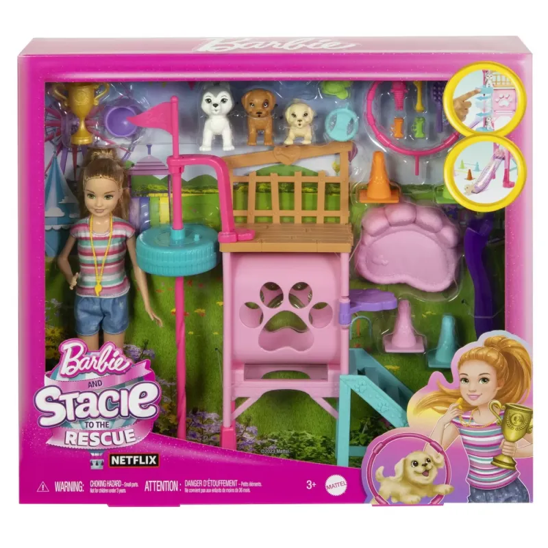 BARBIE ȘI STACIE PAPUSA STACIE DRESOARE DE CATEI