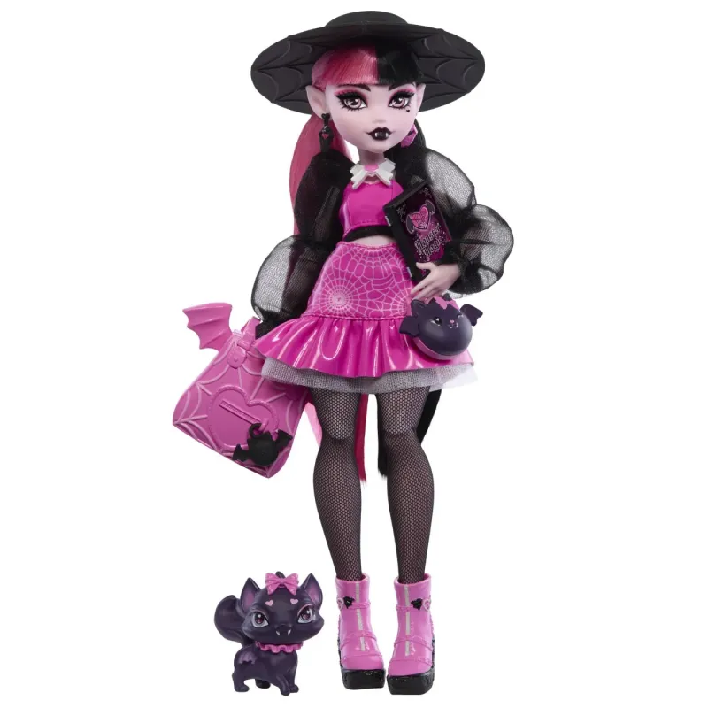MONSTER HIGH PAPUSA DRACULAURA ȘI ANIMALUTUL COUNT FABULOUS