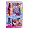 BARBIE COLOR CHANGE PAPUSA SIRENA CU PAR ROZ