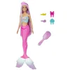 BARBIE PAPUSA SIRENA CU PAR MOV ȘI COADA ROZ