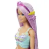 BARBIE PAPUSA SIRENA CU PAR MOV ȘI COADA ROZ