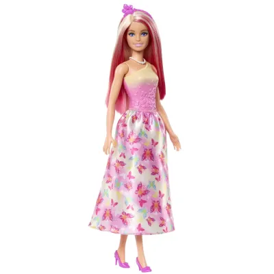 BARBIE PAPUSA BARBIE CU PARUL BLOND ȘI ROZ