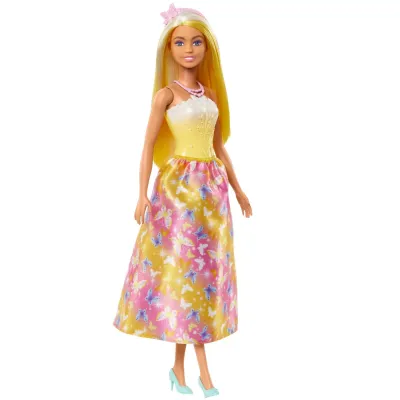 BARBIE PAPUSA BARBIE CU PARUL BLOND ȘI GALBEN