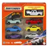 MATCHBOX SET 8 MASINUTE METALICE EXCLUSIV CAMIONETA POLITIEI SCARA 1 LA 64