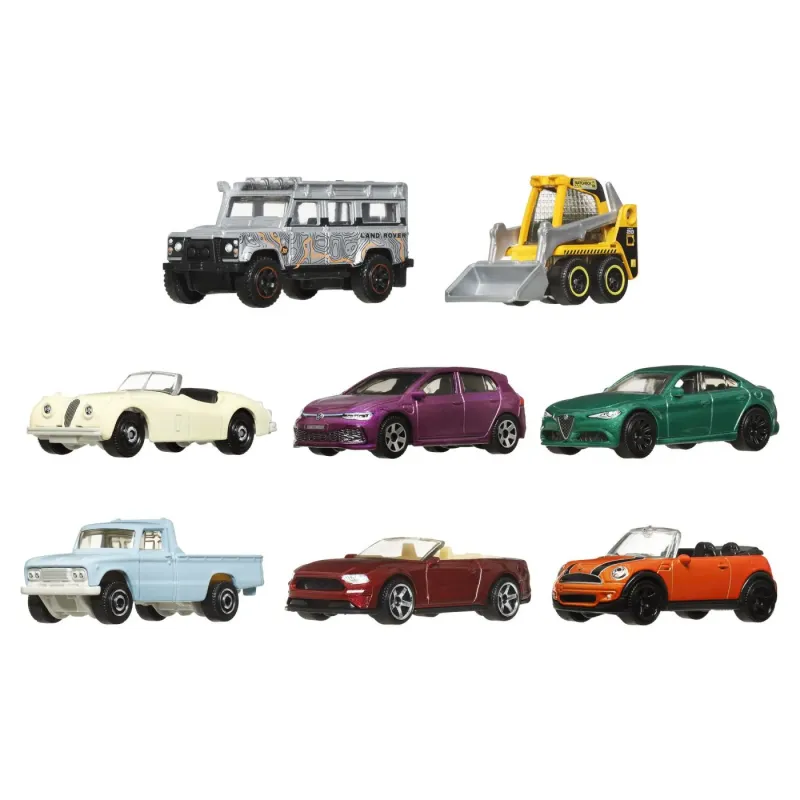 MATCHBOX SET 8 MASINUTE METALICE EXCLUSIV LAND ROVER 110 SCARA 1 LA 64