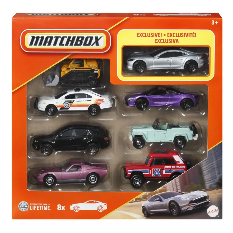 MATCHBOX SET 8 MASINUTE METALICE EXCLUSIV KARMA GS-6 CARA 1 LA 64