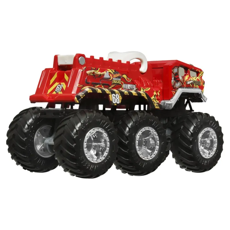 HOT WHEELS MONSTER TRUCK BIG RIGS MAȘINUȚĂ METALICĂ CU 6 ROTI 5 ALARM SCARA 1 LA 64