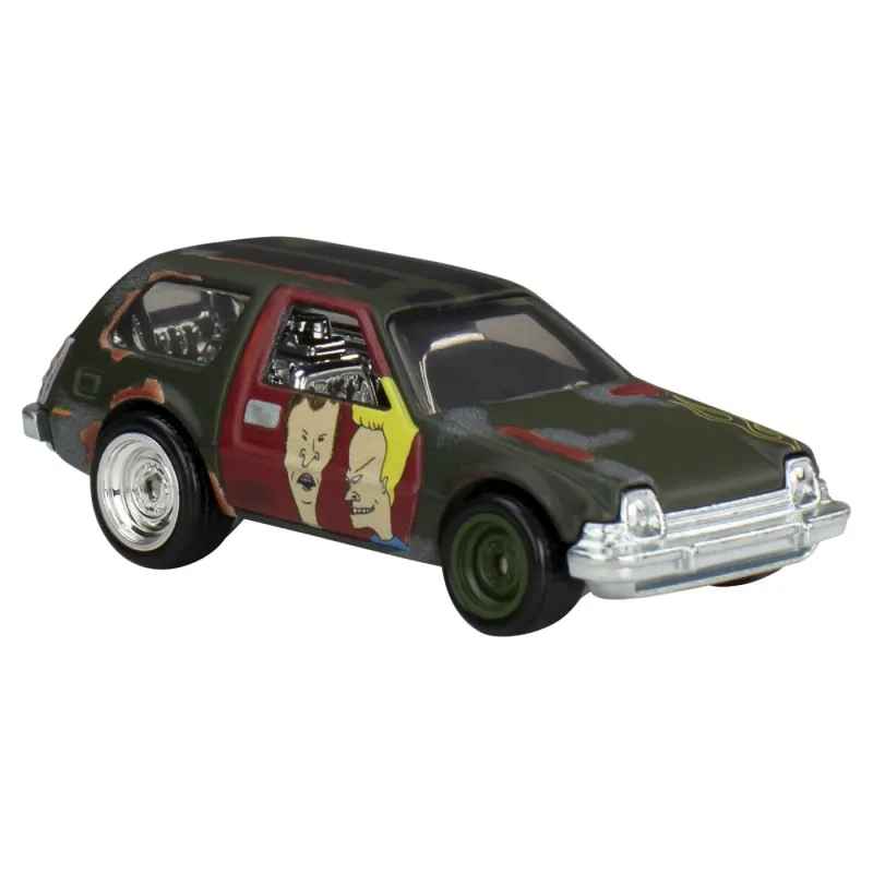 HOT WHEELS POP CULTURE MAȘINUȚĂ METALICĂ BEAVIS AND BUTTHEAD PACKIN PACER 77 SCARA 1:64