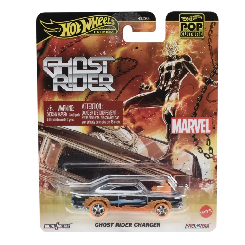 HOT WHEELS POP CULTURE MAȘINUȚĂ METALICĂ GHOST RIDER SCARA 1:64