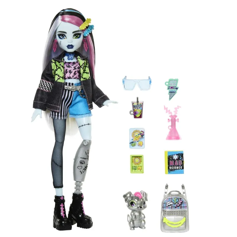 MONSTER HIGH PAPUSA FRANKIE STEIN ȘI ANIMALUT WATZIE