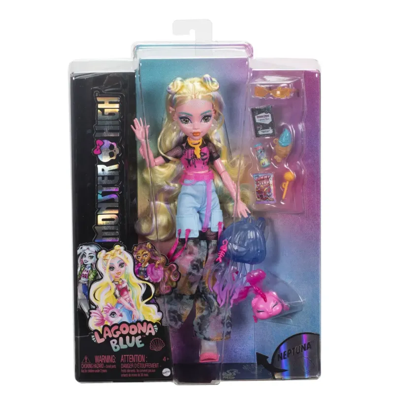MONSTER HIGH PAPUSA LAGOONA BLUE ȘI PESTISORUL NEPTUNA