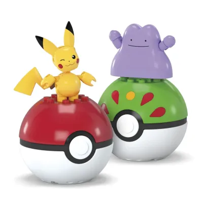 POKEMON MEGA SET DOUA BILE DITTO ȘI PIKACHU 42 PIESE