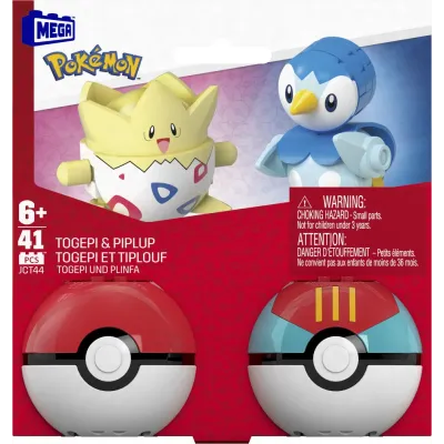 POKEMON MEGA SET DOUA BILE TOGEPI ȘI PIPLUP 41 PIESE