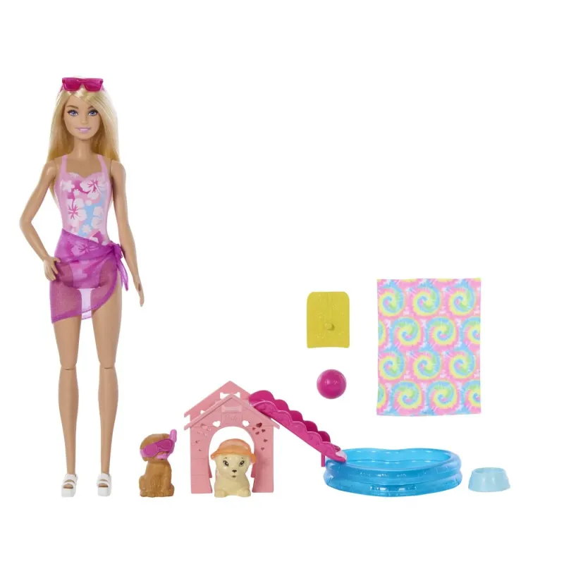 BARBIE COLOR CHANGE PETRECEREA CĂȚELUSULUI LA PISCINA