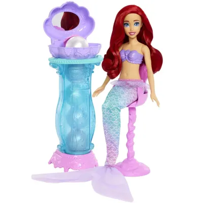 DISNEY PRINCESS PAPUSA ARIEL ȘI MASUTA DE MACHIAJ CU SURPRIZE