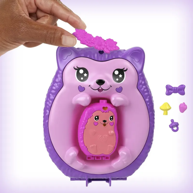 POLLY POCKET SET GENTUȚĂ ARICIUL MAMA ȘI PUIUL