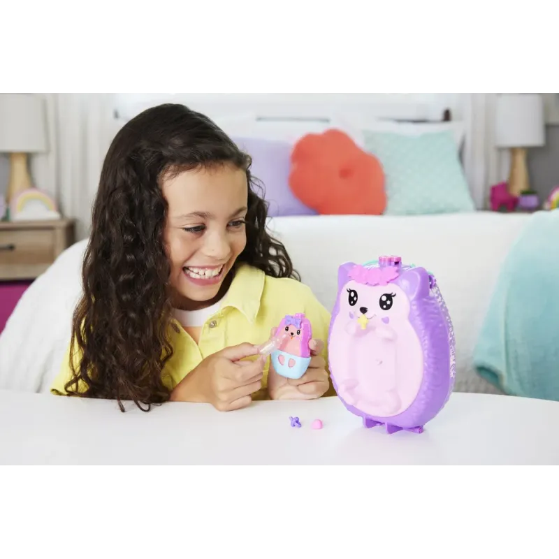 POLLY POCKET SET GENTUȚĂ ARICIUL MAMA ȘI PUIUL