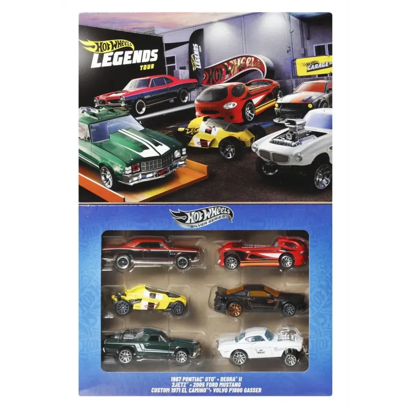 HOT WHEELS LEGENDS SILVER SERIES SET 6 MASINUTE METALICE
