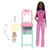 BARBIE SET DE JOACĂ PAPUSA BARBIE BRUNETA FACE CARIERA PEDIATRU