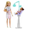 BARBIE SET DE JOACĂ PAPUSA BARBIE BLONDA FACE CARIERA STOMATOLOG