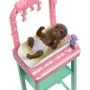 BARBIE CARIERE SET MOBILIER CU PAPUSA DOCTOR PEDIATRU BLONDA