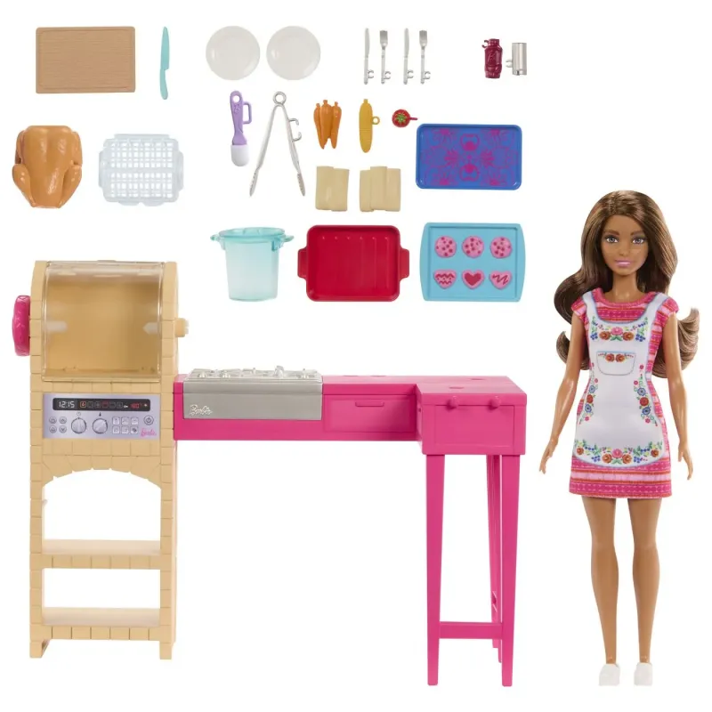 BARBIE ȘI TERESA RETETA PENTRU PRIETENIE SET PAPUSA TERESA ȘI BUCATARIE CU ACCESORII