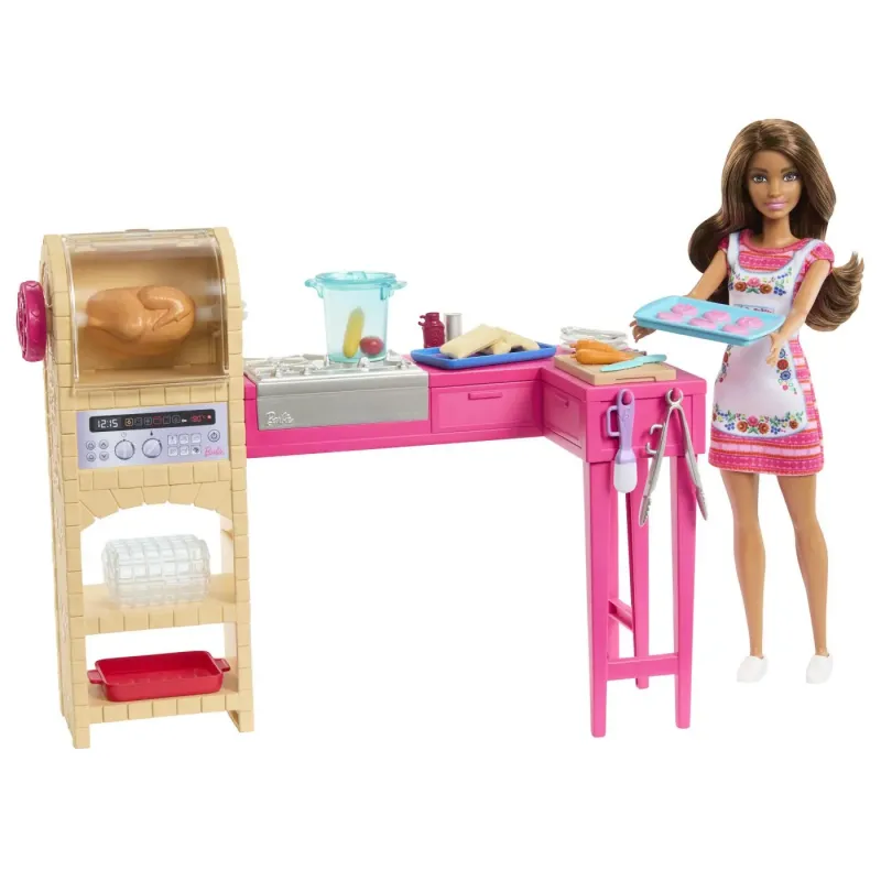 BARBIE ȘI TERESA RETETA PENTRU PRIETENIE SET PAPUSA TERESA ȘI BUCATARIE CU ACCESORII