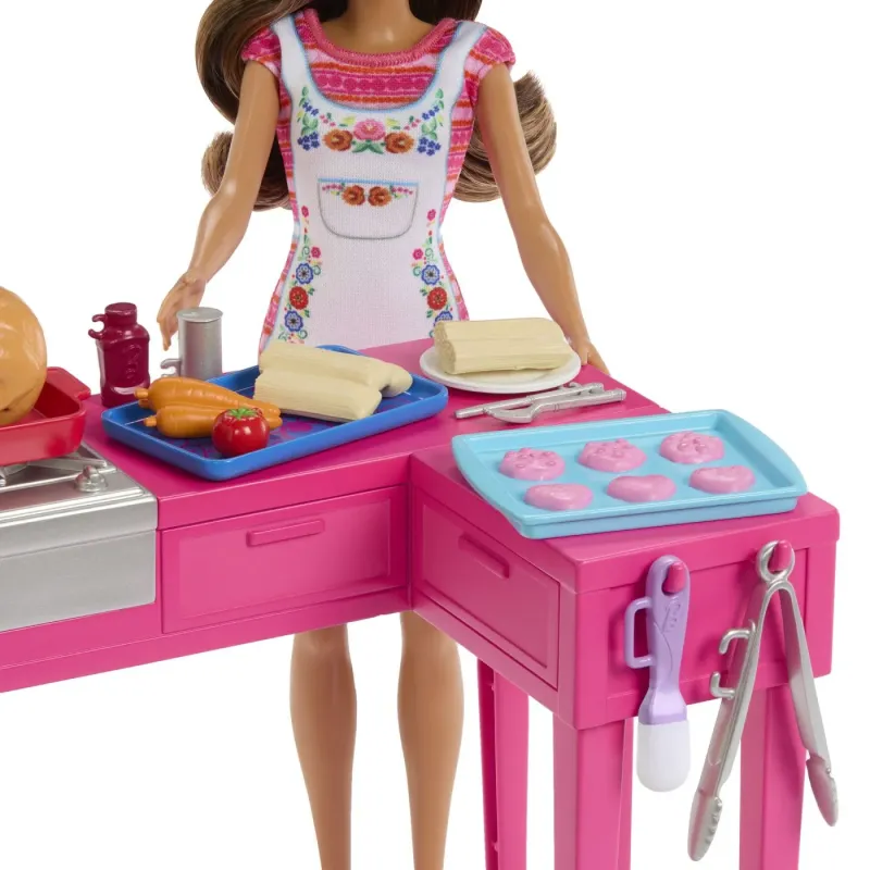 BARBIE ȘI TERESA RETETA PENTRU PRIETENIE SET PAPUSA TERESA ȘI BUCATARIE CU ACCESORII