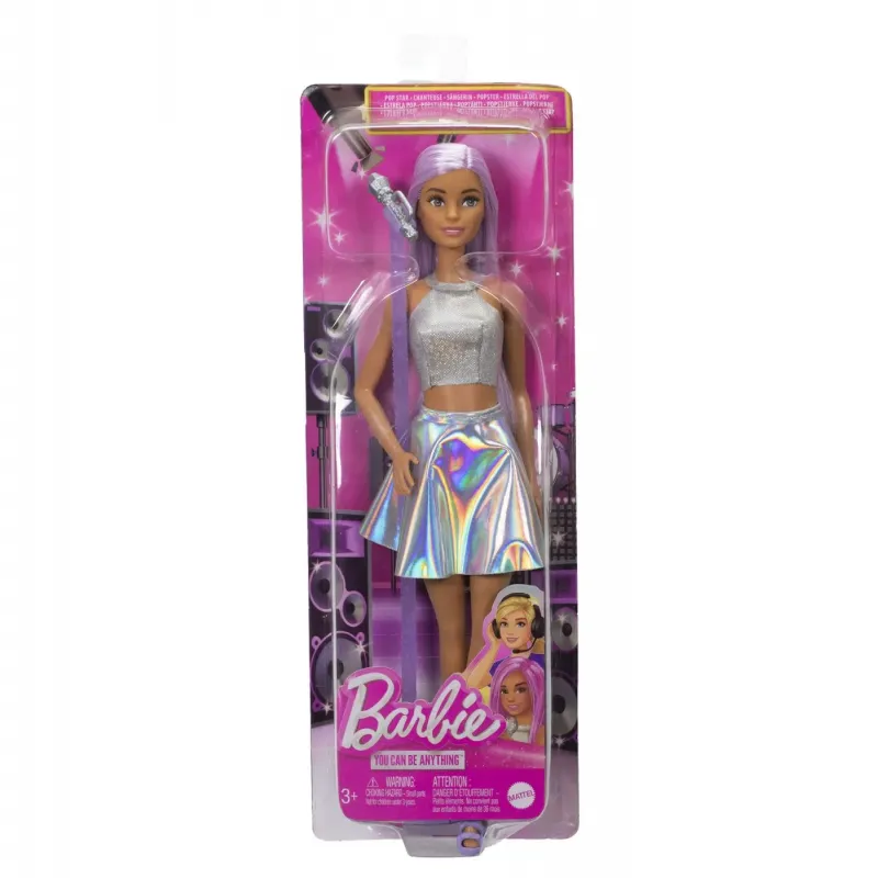 BARBIE PAPUSA BARBIE YOU CAN BE SET BARBIE STAR POP ȘI MICROFON
