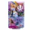 BARBIE PAPUSA SIRENA FLOARE MAGICA CU PAR BLOND ȘI COADA ALBASTRA