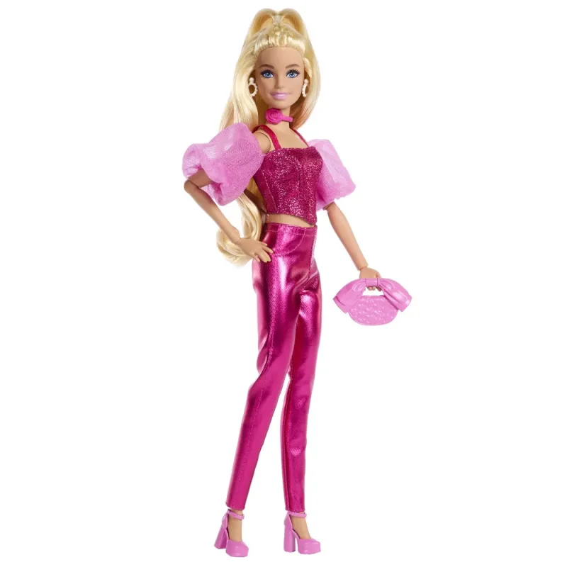 BARBIE DELUXE STYLE PAPUSA BARBIE TINUTA ROZ METALIZAT