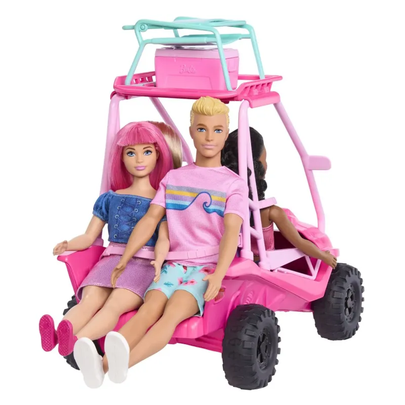 BARBIE MYSTERIES DETECTIVI PE PLAJA MAȘINUȚĂ BUGGY ȘI ACCESORII
