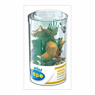 PAPO FIGURINĂ SET 6 MINI ANIMALE SALBATICE