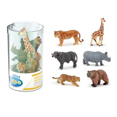 PAPO FIGURINĂ SET 6 MINIANIMALE SALBATICE