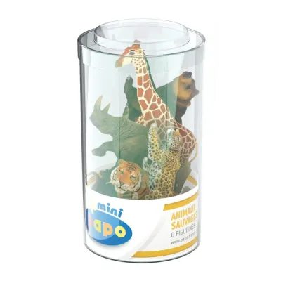 PAPO FIGURINĂ SET 6 MINIANIMALE SALBATICE