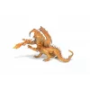 PAPO FIGURINĂ DRAGON CU DOUA CAPETE AURIU