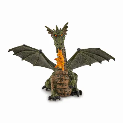 PAPO FIGURINĂ DRAGON VERDE INARIPAT CU FLACARA