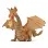 PAPO FIGURINĂ DRAGON AURIU INARIPAT CU FLACARA
