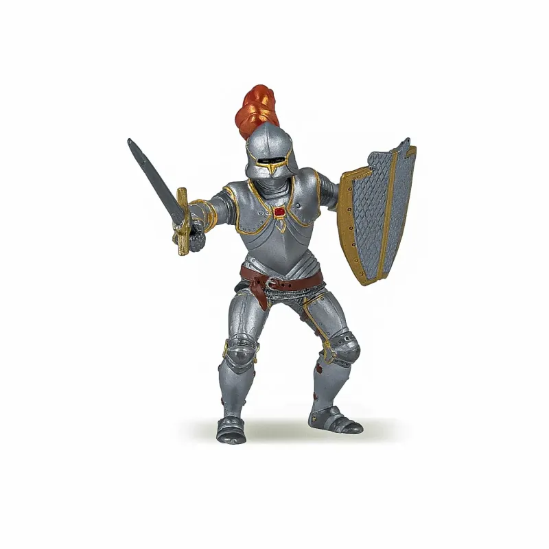 PAPO FIGURINĂ CAVALER IN ARMURA ROSIE
