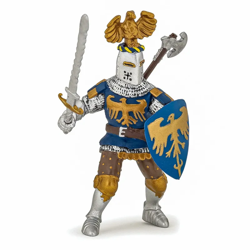 PAPO FIGURINĂ CAVALER ALBASTRU CU CREASTA