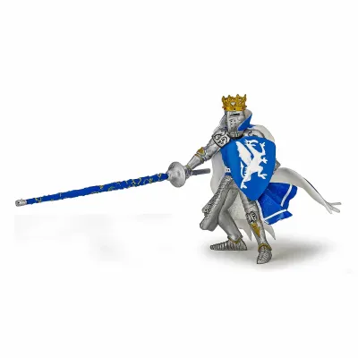 PAPO FIGURINĂ REGE CU BLAZON DRAGON albastru
