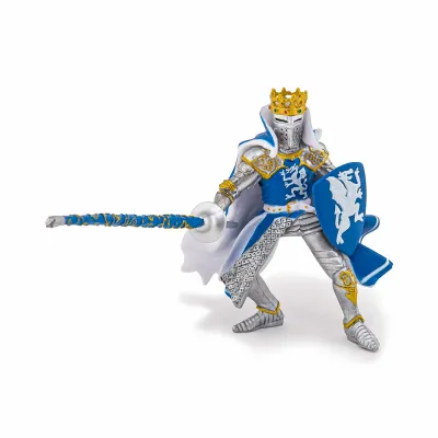 PAPO FIGURINĂ REGE CU BLAZON DRAGON albastru