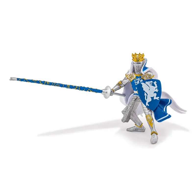 PAPO FIGURINĂ REGE CU BLAZON DRAGON albastru