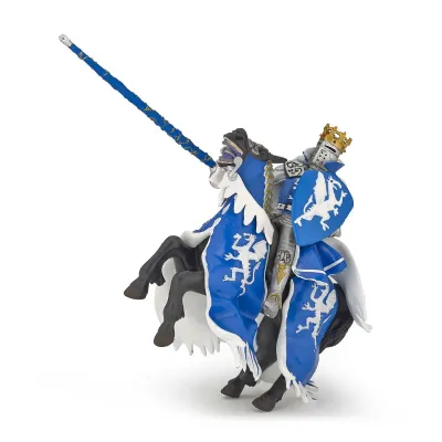 PAPO FIGURINĂ CALUL REGELUI CU BLAZON DRAGON ALBASTRU