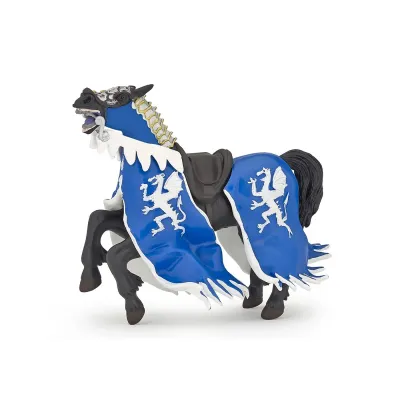PAPO FIGURINĂ CALUL REGELUI CU BLAZON DRAGON ALBASTRU