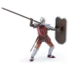 PAPO FIGURINĂ CAVALER CU SULITA ȘI SCUT ROSU