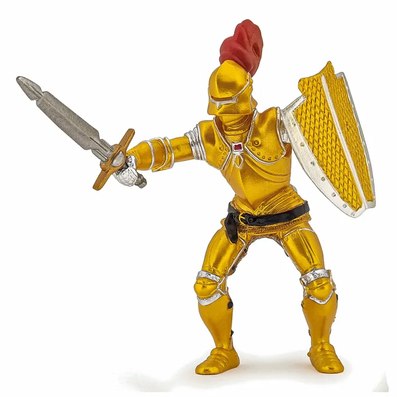 PAPO FIGURINĂ CAVALER IN ARMURA AURIE